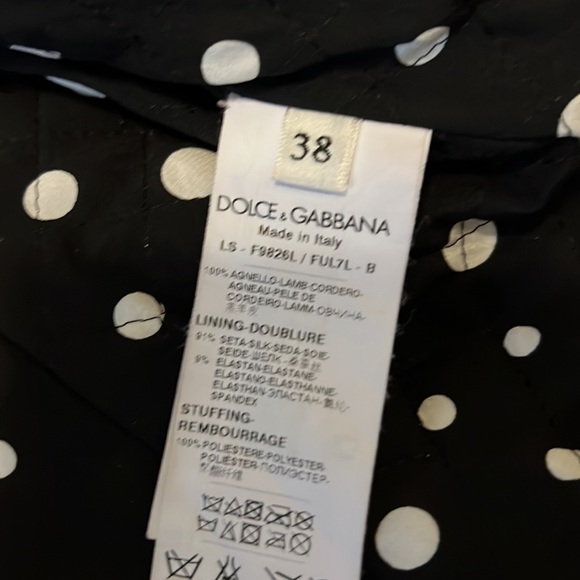 Lambskin Leather and silk lining Dolce and Gabbana Leather Jacket - Picture 6 of 7